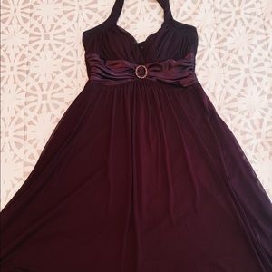 Plum semi-formal dress